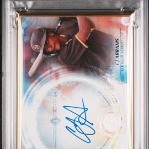 Baseball Bowman Cj Abrams 2022 Bowman Transcendent Autograph Variation Platinum #'D 1/1 PSA 9