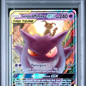 Pokémon Gengar & Mimikyu GX PokéMon Team Up Ultra Rare #53/181 PSA 10