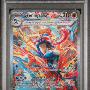 Pokémon Greninja EX 2024 Pokemon Twilight Masquerade Special Illustration Rare #214/167 PSA 9