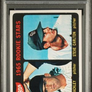 Baseball Topps Cardinals Rookies Steve Carlton Fritz Ackley 1965 Topps #477 PSA 8