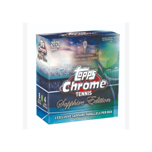Tennis Topps 2021 Tennis Chrome Sapphire Hobby 10 Box Case