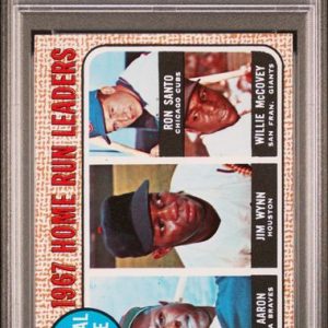 Baseball Topps Nl Home Run Leaders Aaron Wynn Santo Mccovey 1968 Topps #5 PSA 8