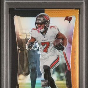 Sports Panini Bucky Irving 2024 Prizm Deca Black Gold Prizm #'D 4/5 PSA 8