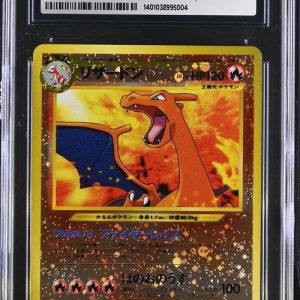 Pokémon Charizard PokéMon Japanese Neo Premium File 2 Reverse Holo #006 CGC 10