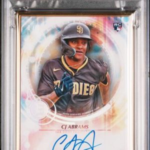 Baseball Bowman Cj Abrams 2022 Bowman Transcendent Autograph Platinum #'D 1/1 PSA 8
