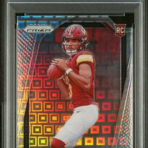 Sports Panini Jayden Daniels 2024 Panini Prizm Pandora Prizm Rookie Card #'D 020/400 PSA 9