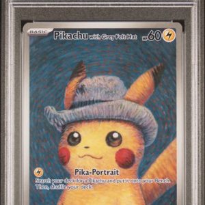 Pokémon Pikachu With Grey Felt Hat PokéMon X Van Gogh #085 PSA 10