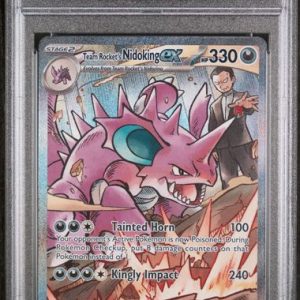 Pokémon Rocket'S Nidoking EX PokéMon Destined Rivals Illustration Rare #233/182 PSA 10