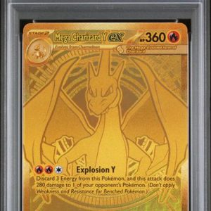 Pokémon Mega Charizard Y EX 2025 Pokemon Ascended Heroes Mega Hyper Rare #294/217 PSA 9