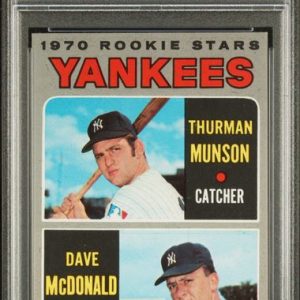 Baseball Topps Yankees Rookies Thurman Munson Dave Mcdonald 1970 Topps #189 PSA 7