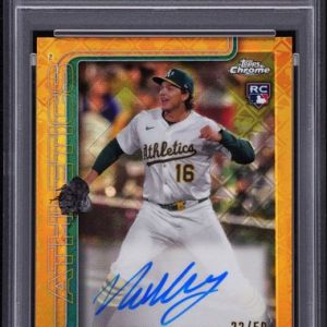 Baseball Topps Nick Kurtz 2025 Topps Chrome Logofractor Autograph Gold Ref. Rc #'D 22/50 PSA 10 Auto 10