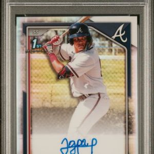 Baseball Bowman Jose Perdomo 2024 1st Bowman Chrome Autograph Refractor #'D 055/499 PSA 10