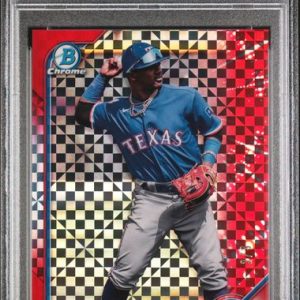 Baseball Bowman Luisangel Acuna 2022 Bowman Chrome X Red X-Fractor #'D 2/3 PSA 10