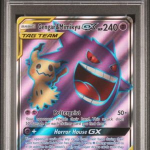 Pokémon Gengar & Mimikyu GX Tag Team 2019 PokéMon Team Up #164/181 PSA 9