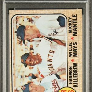 Baseball Topps Super Stars Harmon Killebrew Willie Mays Mickey Mantle 1968 Topps #490 PSA 6