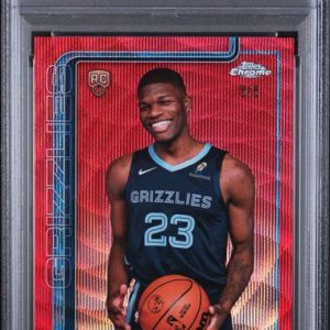 Basketball Topps Cedric Coward 2025 Topps Chrome Rookie Red Wave Refractor #'D 5/5 PSA 9