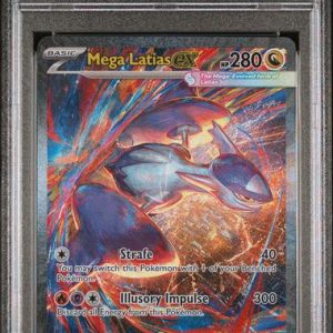 Pokémon Mega Latias EX 2025 Pokemon Mega Evolution Special Illustration Rare #181/132 PSA 10