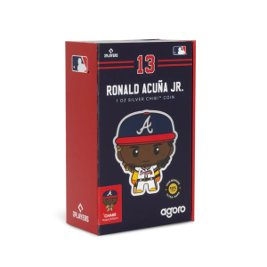 Baseball 2025 Niue Major League Baseball Players Chibi Ronald Acuna .Jr 1 Oz Silver Coin