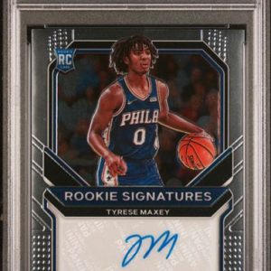 Basketball Panini Tyrese Maxey 2020 Panini Prizm Rookie Signatures PSA 10