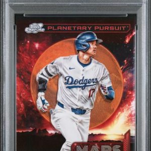 Baseball Topps Shohei Ohtani 2024 Topps Cosmic Chrome Planetary Pursuit Mars PSA 9