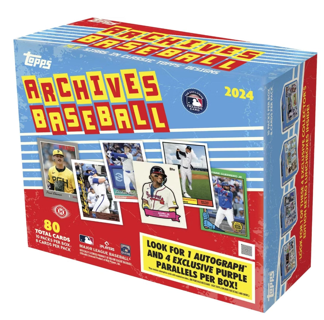 Baseball Topps 2024 Topps Archives Baseball Hobby Collector 10 Box Case