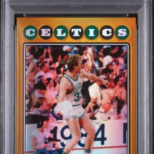Basketball Topps Larry Bird 2008 Topps Chrome Gold Refractor #'D 10/50 PSA 9