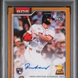 Baseball Topps Roman Anthony 2026 Topps Series 1 Autograph Gold Foil Rookie Card #'D 13/50 PSA 9