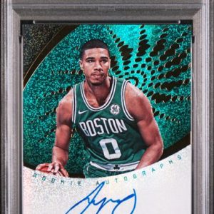 Basketball Panini Jayson Tatum 2017 Panini Revolution Rookie Autographs #Rajta PSA 8