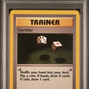 Pokémon Gambler Pokemon Fossil 1st Edition PSA 10