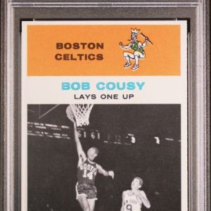 Basketball Bob Cousy In Action 1961 Fleer #49 PSA 6