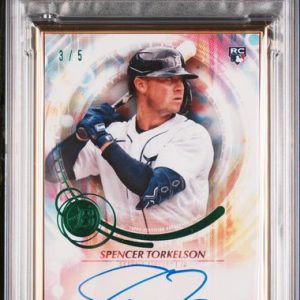 Baseball Bowman Spencer Torkelson 2022 Bowman Transcendent Autograph Emerald #'D 3/5 PSA 10