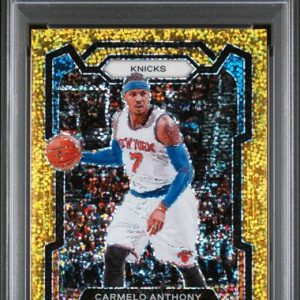 Basketball Carmelo Anthony 2023 Prizm Gold Sparkle #'D 06/24 PSA 10