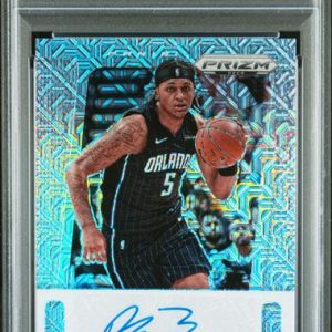 Basketball Panini Paolo Banchero 2024 Panini Prizm Deca Mojo Prizm Autograph #'D 12/25 PSA 10