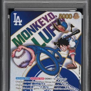 One Piece TCG Monkey D. Luffy 2025 One Piece Dodgers X One Piece Night Promo #010 PSA 9