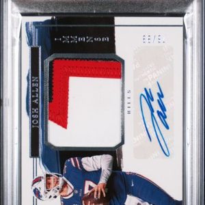 Sports Panini Josh Allen 2023 Panini Impeccable Immense Patch Autograph #'D 76/99 PSA 9