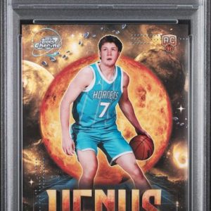 Basketball Topps Kon Knueppel 2025 Topps Chrome Cosmic Planetary Pursuit Venus SSP PSA 8