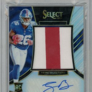 Sports Panini Saquon Barkley 2018 Panini Select Prime Selections Prizm RPA #'D 21/35 PSA 10