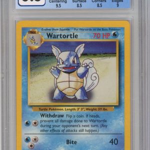 Pokémon Wartortle 1999 Pokemon Trainer Deck B - Misty'S Deck #42/102 CGC 8.5