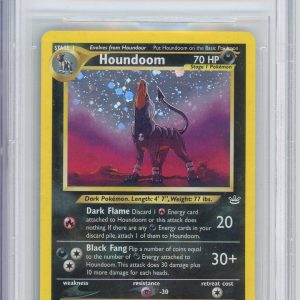 Pokémon Houndoom 2001 Pokemon Neo Revelation Holo (Double Holo Error) #8/64 BGS 9