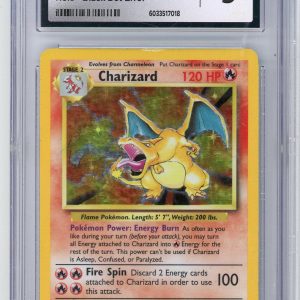 Pokémon Charizard 1999 Pokemon Base Set Holo - Black Dot Error #4/102 CGC 5