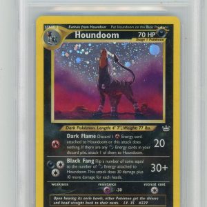 Pokémon Houndoom 2001 Pokemon Neo Revelation Holo (Double Holo Error) #8/64 BGS 8.5