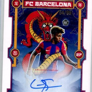 Soccer Topps Lamine Yamal 2023 Topps Fc Barcelona Diamond Eyes Dragon Rookie Auto #'D 54/99