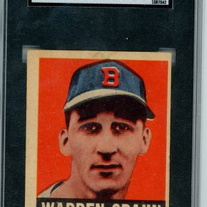 Baseball Warren Spahn 1948-49 Leaf Gum #32 SGC 2.5