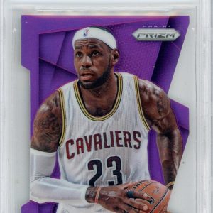 Basketball Panini Lebron James 2014-15 Panini Prizm Die-Cut Purple #'D 130/139 BGS 9.5