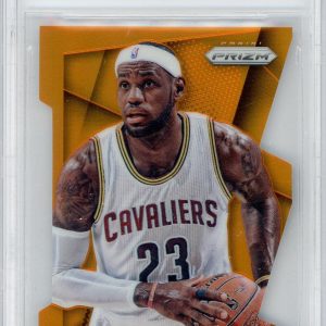 Basketball Panini Lebron James 2014-15 Panini Prizm Die-Cut Orange #'D 076/139 BGS 9.5