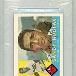 Baseball Topps Sandy Koufax 1960 Topps Reprint Autograph PSA/Dna Certified