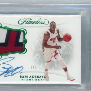 Basketball Panini 2018-19 Panini Flawless Patch Autographs Green Bam Adebayo BGS 9 (2/5)