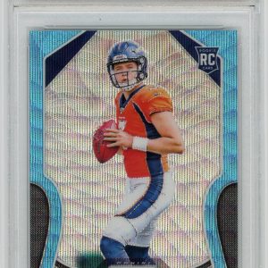 Sports Panini Drew Lock 2019 Panini Prizm Blue Wave Rookie /199 PSA 10