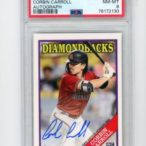 Baseball Topps Corbin Carroll 2023 Topps Industry Conference Autograph PSA 8 Rookie Card