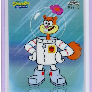 Pokémon Topps Sandy Cheeks 2025 Topps Chrome Spongebob Sb-129 (SSP) #'D 05/10